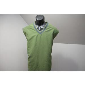 Life‎ Is Good V Neck Golf Vest Windbreaker Green Jacket Mens Size XL